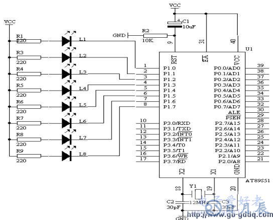 AT89S51單片機廣告燈電路的設(shè)計